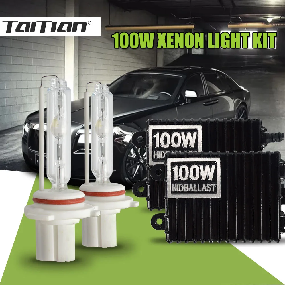 

Taitian 2Pcs 12V 100W bulb h11 Hid Xenon ballast lights 8000K 6000K Canbus Xenon h7 h1 h4 bi-xenon H3 light 9005 HB3 9006