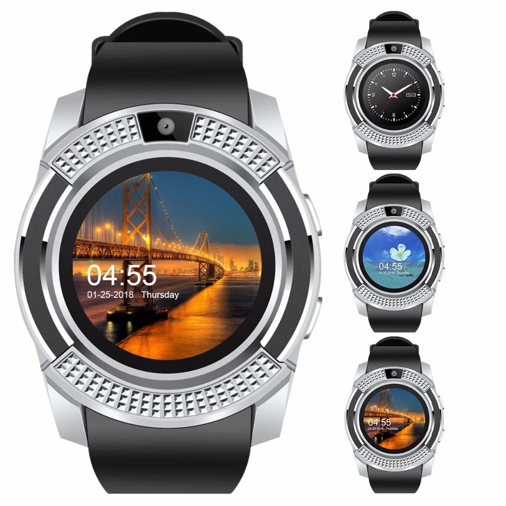  Smart Watch V8 SmartWatch Bluetooth Touch Screen Wrist Watch with Camera/SIM Card Slot Waterproof S - 32961498934