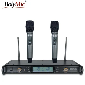 

Bolymic Professional UHF wireless microphones handheld karaoke microphone wireless