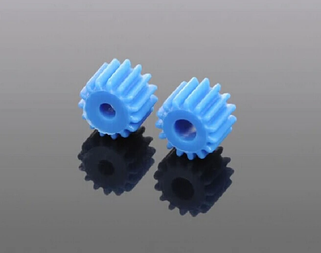 10pcs K028B 2.3/3.17mm Pore 15 Tooth Blue Plastic Shaft Gear DIY Toys Parts Sell At A Loss USA Belarus Ukraine