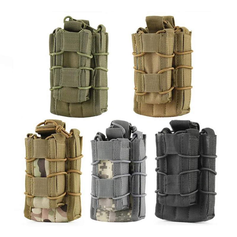 

Molle System Tactical Magazine Pouch Nylon Double Layer Cartridge Pouch Airsoft Hunting Military Accessories Bag
