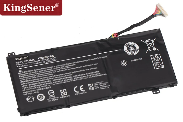 KingSener New AC14A8L Laptop Battery For Acer Aspire VN7-571 VN7-571G VN7-591 VN7-591G VN7-791G KT.0030G.001 11.4V 4605mAh KingSener New AC14A8L Laptop Battery For Acer Aspire VN7-571 VN7-571G VN7-591 VN7-591G VN7-791G KT.0030G.001 11.4V 4605mAh