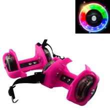 Красочные мигающие Ролики подарок для детей безопасный Вихрь шкив каблук Регулируемый просто прочный катание на открытом воздухе дома флэш колеса обувь