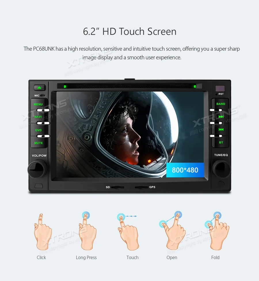 Clearance XTRONS 6.2" Android 8.1 Car DVD Player GPS for KIA Sportage Sorrento Rio Picanto Ceed Carnival Magentis Optima Cerato 5