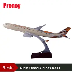 40 см смолы Etihad A330 самолет модель Airbus Etihad авиакомпании дыхательных путей модели самолетов авиации модель самолета собирать игрушка в