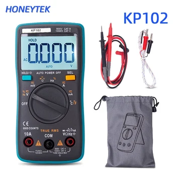 

ESR Tester Digital Multimeter With Temperature True RMS Auto Range 6000 Counts AC/DC Voltmeter Digital Ammeter Frequency Meter