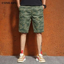 Шорты Для мужчин летний Для Мужчин's армейские Шорты Cargo Для мужчин Повседневное однотонные брюки новая брендовая камуфляжная одежда военная униформа для девочек хлопок F17