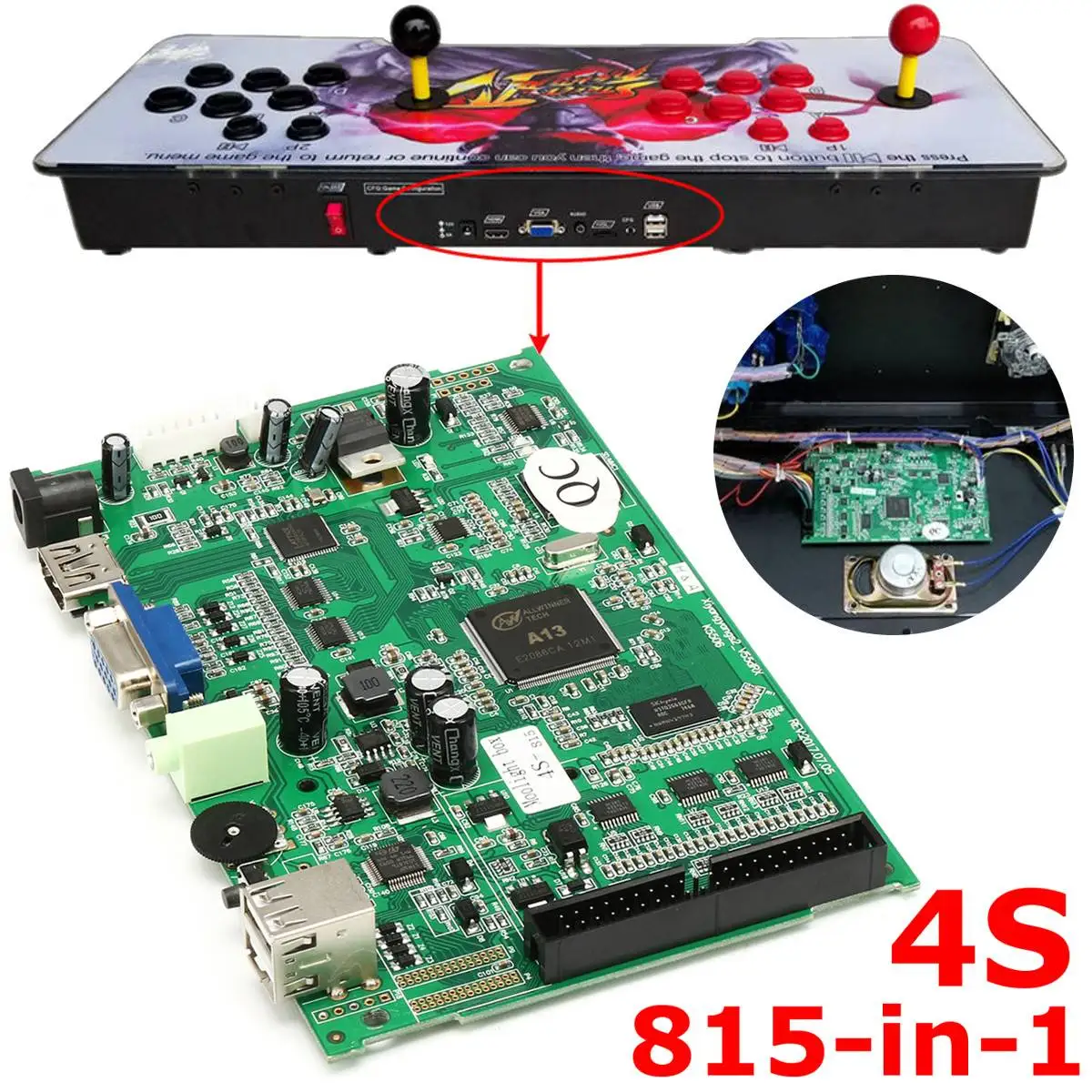 Game Box 4/5S 815/1314 In 1 MAME Jamma VGA Pandoras Cabinet Machine Motherboard Parts Console Multi Arcade PCB Board Cartridge