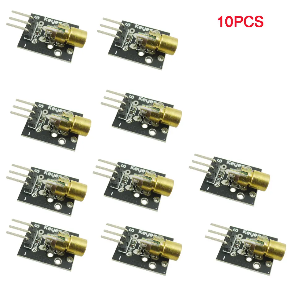 

10PCS/LOT KY-008 Laser Head Sensor Module For ARDUINO