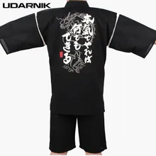 Мужские хлопковые Пижамные комплекты с принтом, японское кимоно юката, короткий рукав, v-образный вырез, топы, шорты, одежда для сна, домашняя одежда, одежда для сна, для отдыха, 226-121