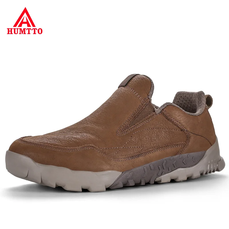 High Quality Male Mountain Soprt Shoes Outdoor Genuine Leather Sports