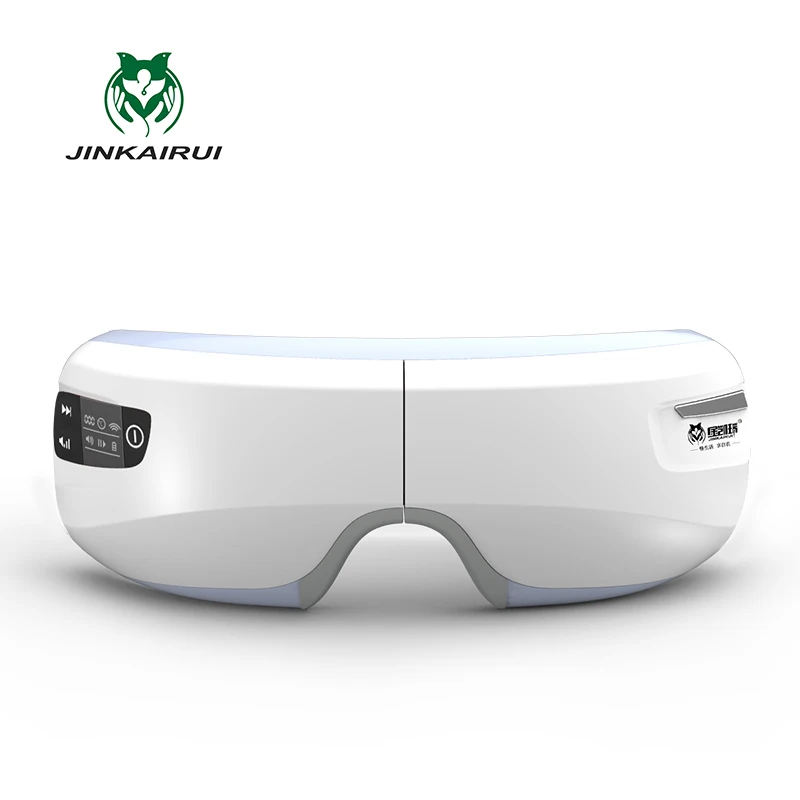 Rechargeable Electric Air Pressure Eye Massager With Mp3 Functions Wireless Vibration Magnetic Far Infrared Heating Usb