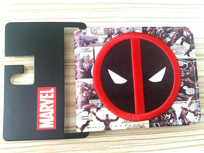 

2018 New Designer 2018 DEADPOOL WALLET Student Comics Cartoon Wallet & Purse Credit Card Holder Leather Bag Cool Wallet W325