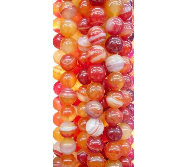 

Wholesale Red Beads Round Carnelian Selectable 4 6 8 10 mm Natural Stone Beads For Jewelry Making DIY Bracelet Necklace