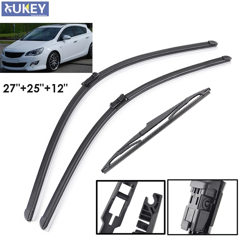 

Xukey Windshield Windscreen Wiper Blades For Opel Astra J GTC 2009 2010 2011 2012 2013 2014 2015 Front Rear Window 27" 25"12"