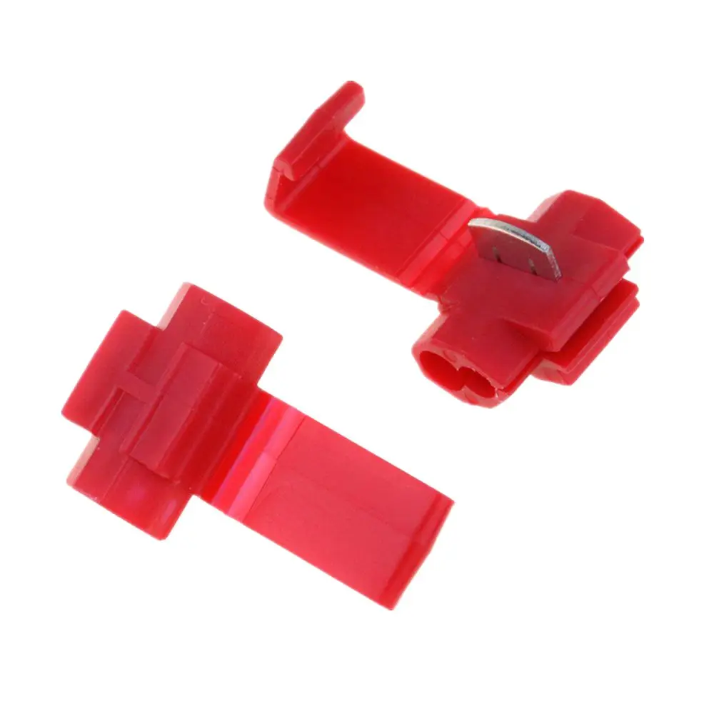 New 10pcs 20pcs Red Scotch Lock Quick Splice 16 22awg Wire Connectors