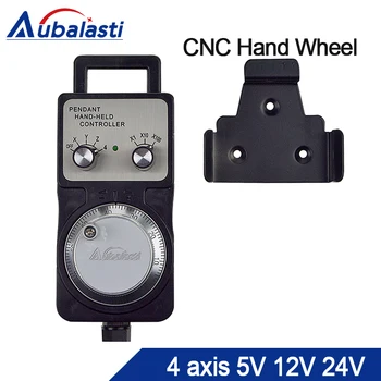 

Cnc pulser handwheel 5v12v24v 4 Axis Pendant Hand wheel manual pulse generator MPG CNC machine Manual Pulse Encoder Generator