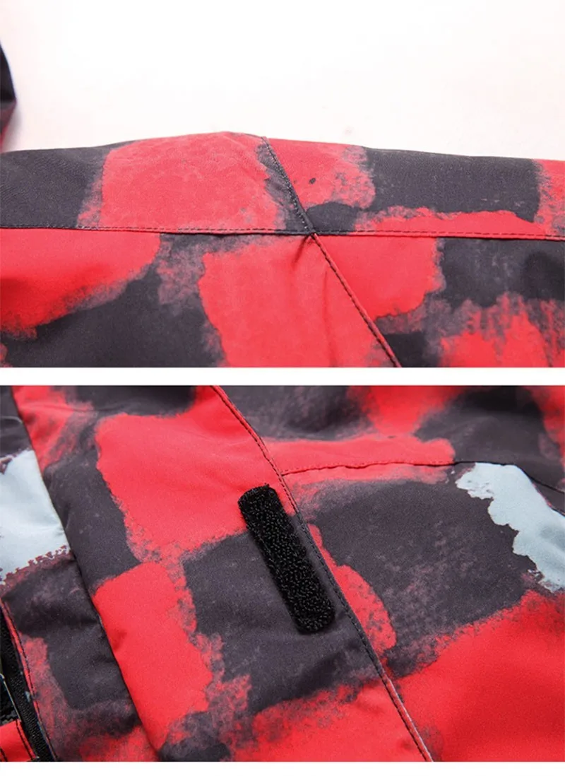 Женские лыжный комплект красная клетчатая куртка и комбинезон Водонепроницаемый ветрозащитный дышащий сноуборд Лыжный Спорт Наборы для ухода за кожей Зимняя одежда для малышек костюм