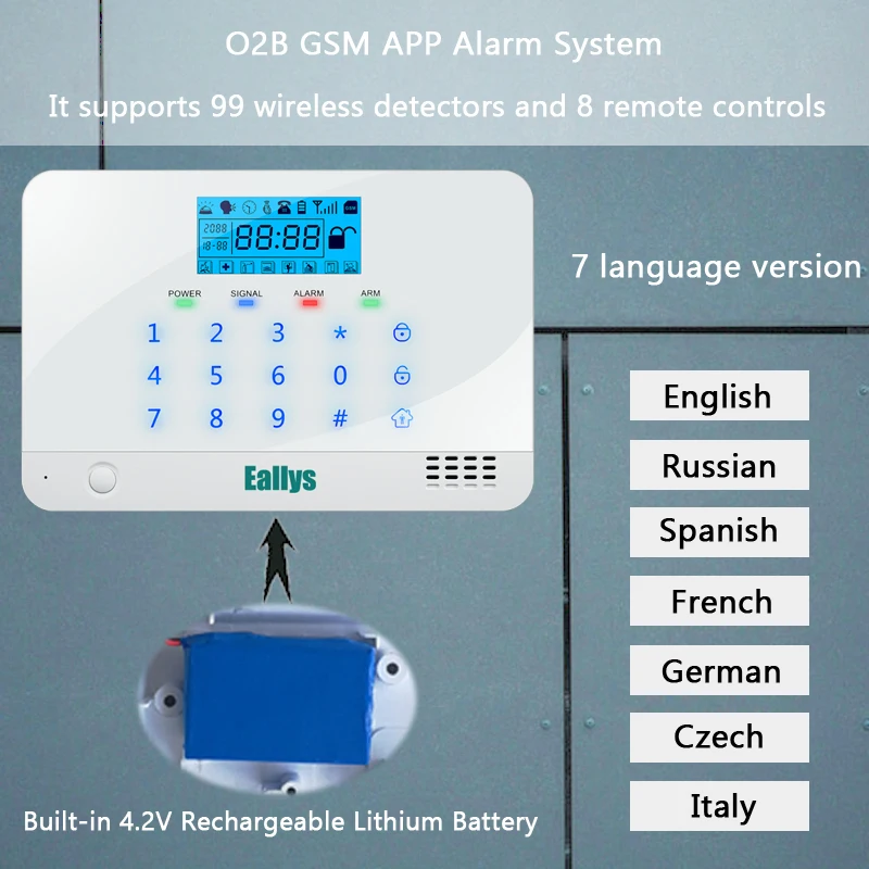 Беспроводная домашняя GSM сигнализация с управлением через приложение|system alarm|system