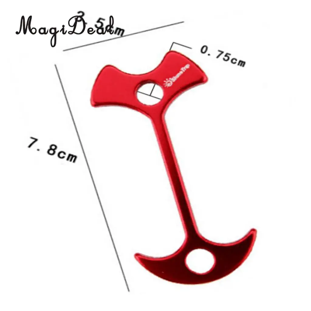 5pcs Alloy Tent Anchor Guy Line Runners Rope Nails Gallery Road Deck Awning