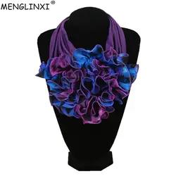 2018 новый цветочный воротник шарф Элитный бренд шарф Новинки для женщин модные кольцо для шейного платка шарфы шарф шеи для дам