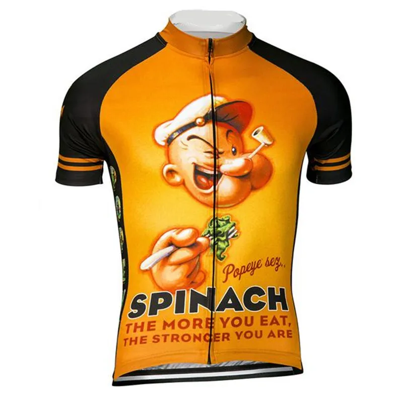 Popey велосипедная Футболка мужская летняя быстросохнущая футболка с короткими рукавами для велоспорта Ropa Ciclismo Одежда для велоспорта спортивная одежда - Цвет: Jersey only