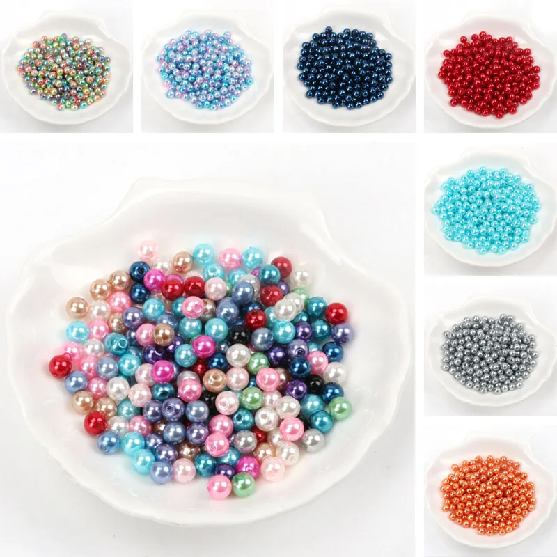 

Mixed Pearl Beads Imitation Acrylic Spacer Ball Beads Fit Jewelry Making DIY 6mm 8mm 10mm