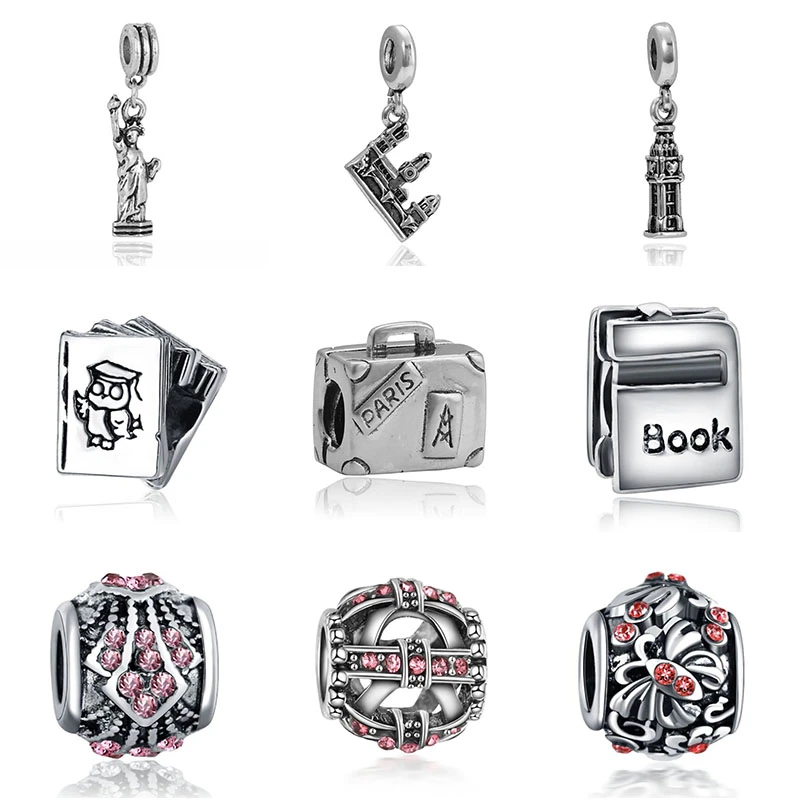 Pulsera artesanal tour de cou moto, charms princesa, perfumes de plata para mujer, collar original, abalorios de joyería|Amuletos| - AliExpress