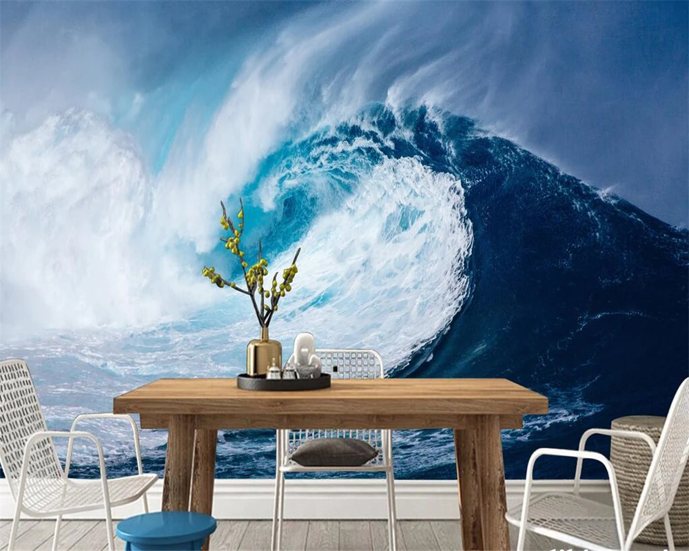 Giant Ocean Wave Wall Mural Wallpaper My XXX Hot Girl