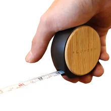 Japan wooden box Ruler Tape measure with solid Wooden texture 3.5m maple cherry walnut oak band tape mini measuring tools