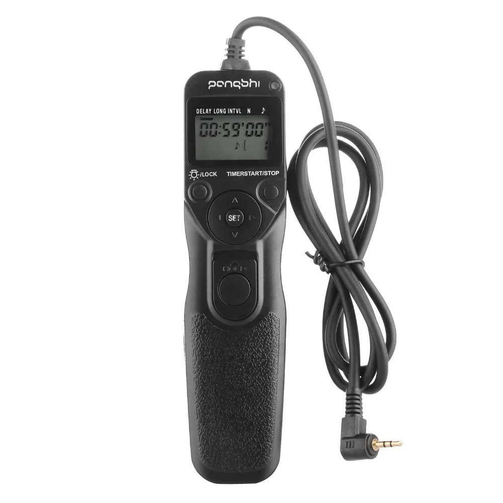 LCD Wired Timer Shutter Release Remote Control for Canon T5i T4i T2i