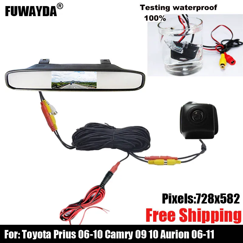 

CCD Car Rearview Parking Camera With 4.3 Inch LCD Monitor Reversing Backup for Toyota Prius 06-10/ Camry 09 10/ Aurion 06-11