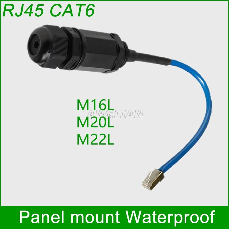 1 шт. водонепроницаемый разъем RJ45 для локальной сети M16|connector|unitedl connector |