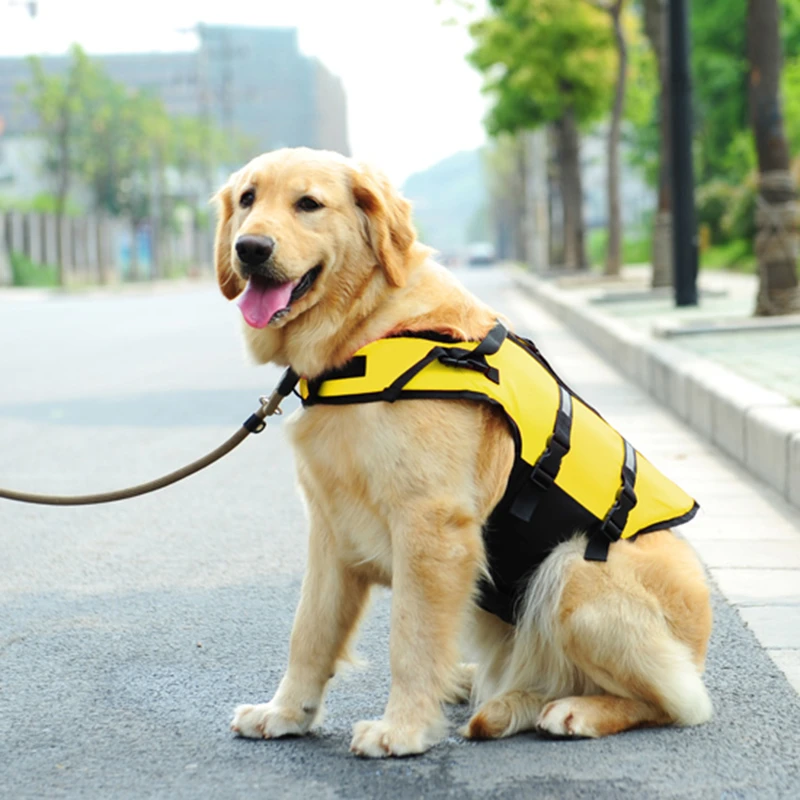 2 Colores Oxford Swim traje de Baño Cuerpo de Rescate de Mascotas Ropa Para Perros Perros Mascotas traje de Playa Para Perros Mascotas Chalecos Salvavidas Para Perros Pequeños Pet Supplies|pet life