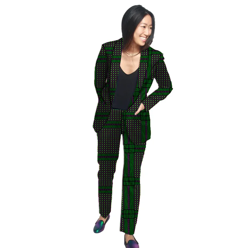 Formal Shawl Collar blazers for women with trouser custom African print pant suits dashiki patterns elegant Ankara suits Formal Shawl Collar blazers for women with trouser custom African print pant suits dashiki patterns elegant Ankara suits