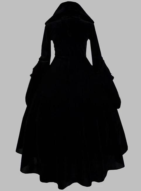 black gothic witch dress