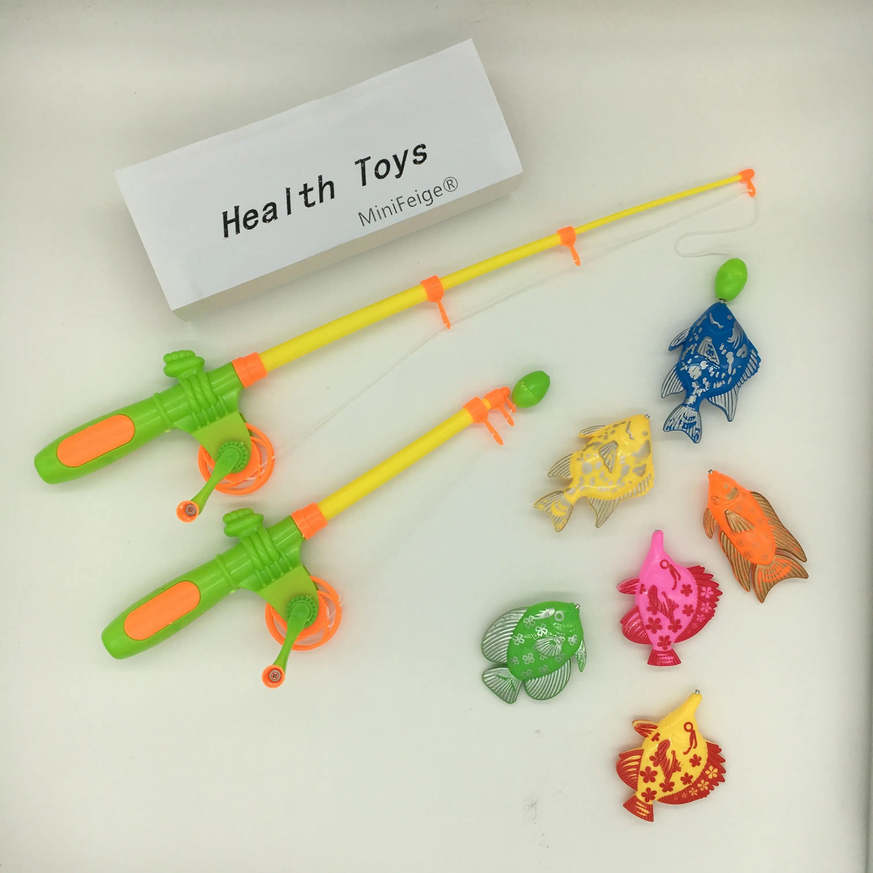 Fishing Toy Game Kids 3D Fish Baby Bath Toys And a Fishing