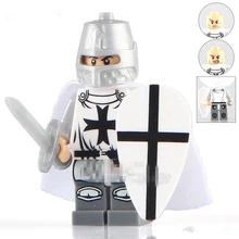 Série SingleSale Cruzado Roma Cavaleiros Comandante XH645 Minifig SUPER-HERÓIS Montar MODELO de Blocos de Construção Tijolos de Brinquedo Crianças Gif