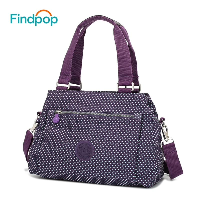 Findpop сумки с цветочным принтом Женская водонепроницаемая нейлоновая сумка через