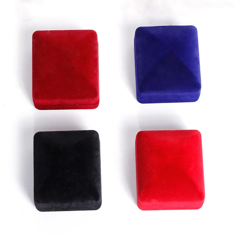 

2018 New Multi color 1 pcs 4.5*5cm Jewelry Box Wedding Rings Storage Cute gift Box Rings Earrings boxes