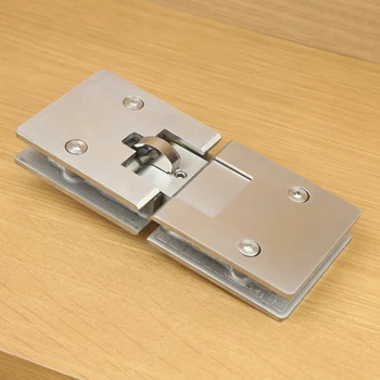 

Ke resistant imported pure steel solid shower room glass door hinge glass door hinge clip bathroom glass clamp 180 degrees