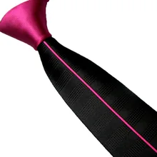 Lammulin Для мужчин костюм Галстуки Дизайн красная роза Узел Контрастность черный с красной розы в Вертикальную Полоску Галстук узкий галстук 6 см gravats