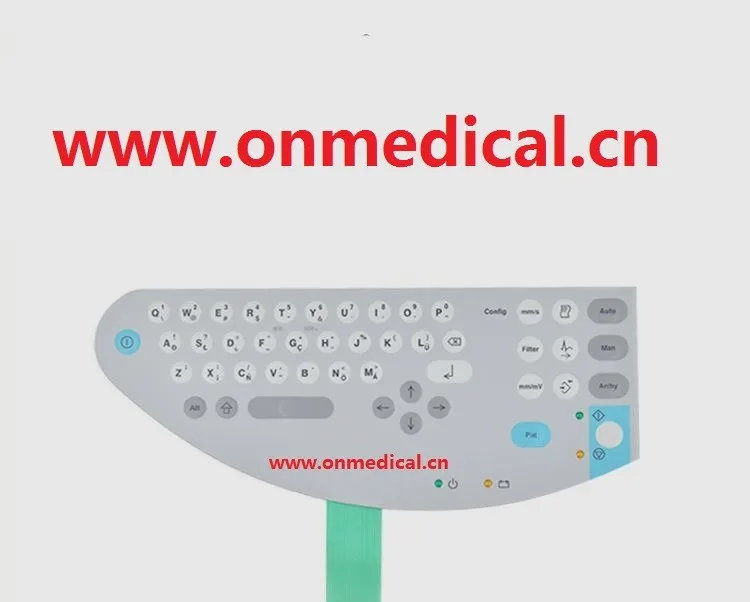 Apropriado para a ge Botão Membrana Teclado Marquette 1200st 1 Botão Membrana teclado Apropriado Para a GE Marquette 1200ST