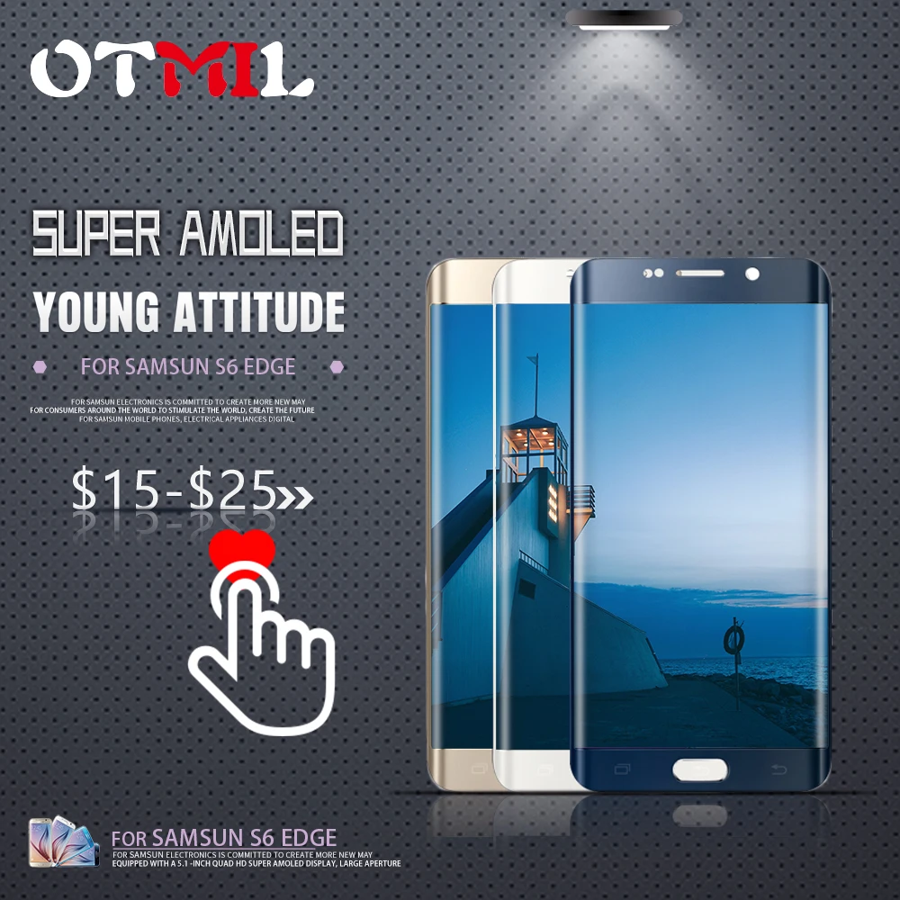 

5.1" 98% Super AMOLED For SAMSUNG Galaxy S6 edge LCD Display Touch Screen with Frame G925 LCD For SAMSUNG S6 Edge Display #1