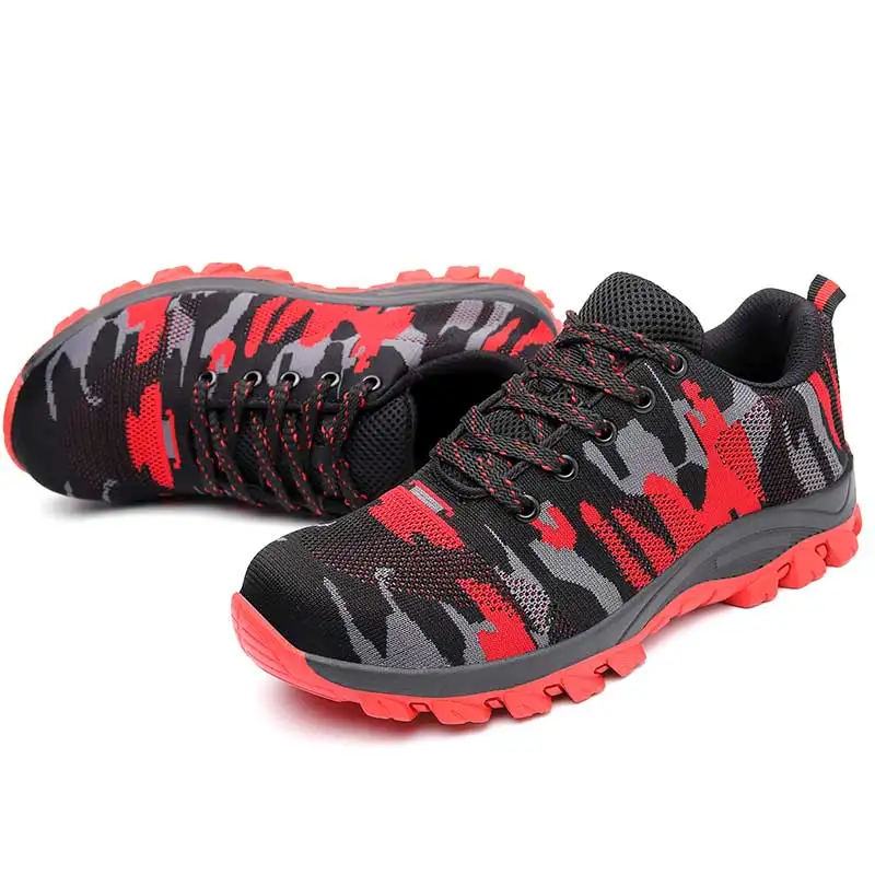 2019 New Men's Plus Size Outdoor Steel Toe Cap Military Work & Safety Boots Shoes Men Camouflage Army Puncture Proof Boots