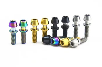 

Titanium Bolts M4x15mm for Ritchey C260 Stem Capitive Washer Gr.5 Original Multiple Color Cone Head Hexagon screw Ti fastener