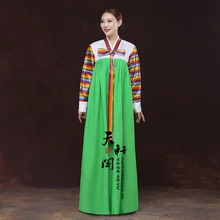 Высококачественное традиционное корейское платье Национальный Косплей сценический костюм корейский ханбок для женщин и детей народная танцевальная одежда