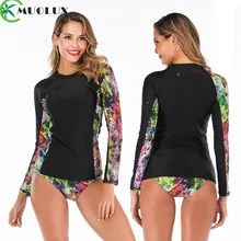 MOULOX, сексуальный танкини с длинным рукавом, костюм для серфинга, винтажный цветочный купальник, женский спортивный пляжный летний купальник
