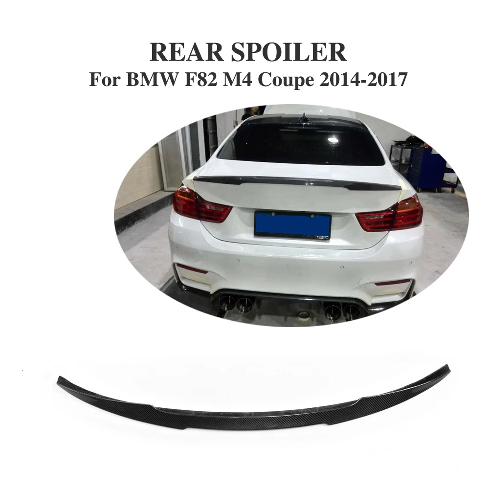 Углеродного волокна задний спойлер Boot для BMW новые серии 4 M4 Coupe 2 двери- Отделка багажника стикер, спойлер крыло