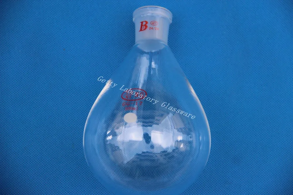 

500ml Recovery Flask, Rotary Evaporator Flask, 24/29 joint, heavy wall, Borosilicate Glass 3.3 Material
